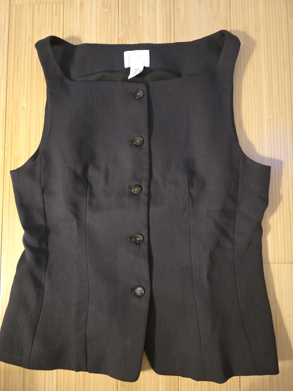 H&M Brown Square Neck Vest S